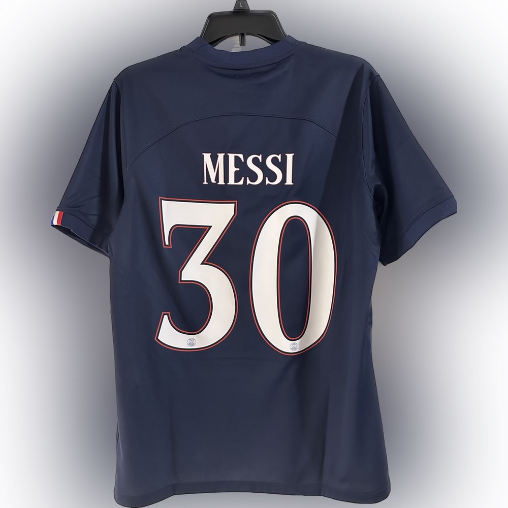 NWT! Lionel Messi Paris Saint-Germain Nike Dri-Fit Stadium Home soccer jersey